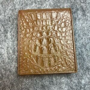 Crocodile leather wallet Men's Bifold Wallet Brown Tan